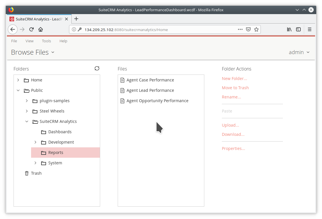 SuiteCRM Web Analytics